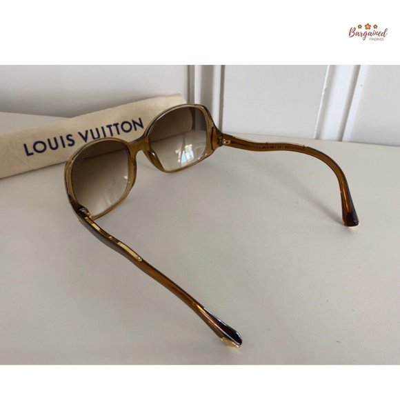 Authentic LOUIS VUITTON Brown Speckling Acetate Frame Gina Sunglasses - Z0052W main image 4
